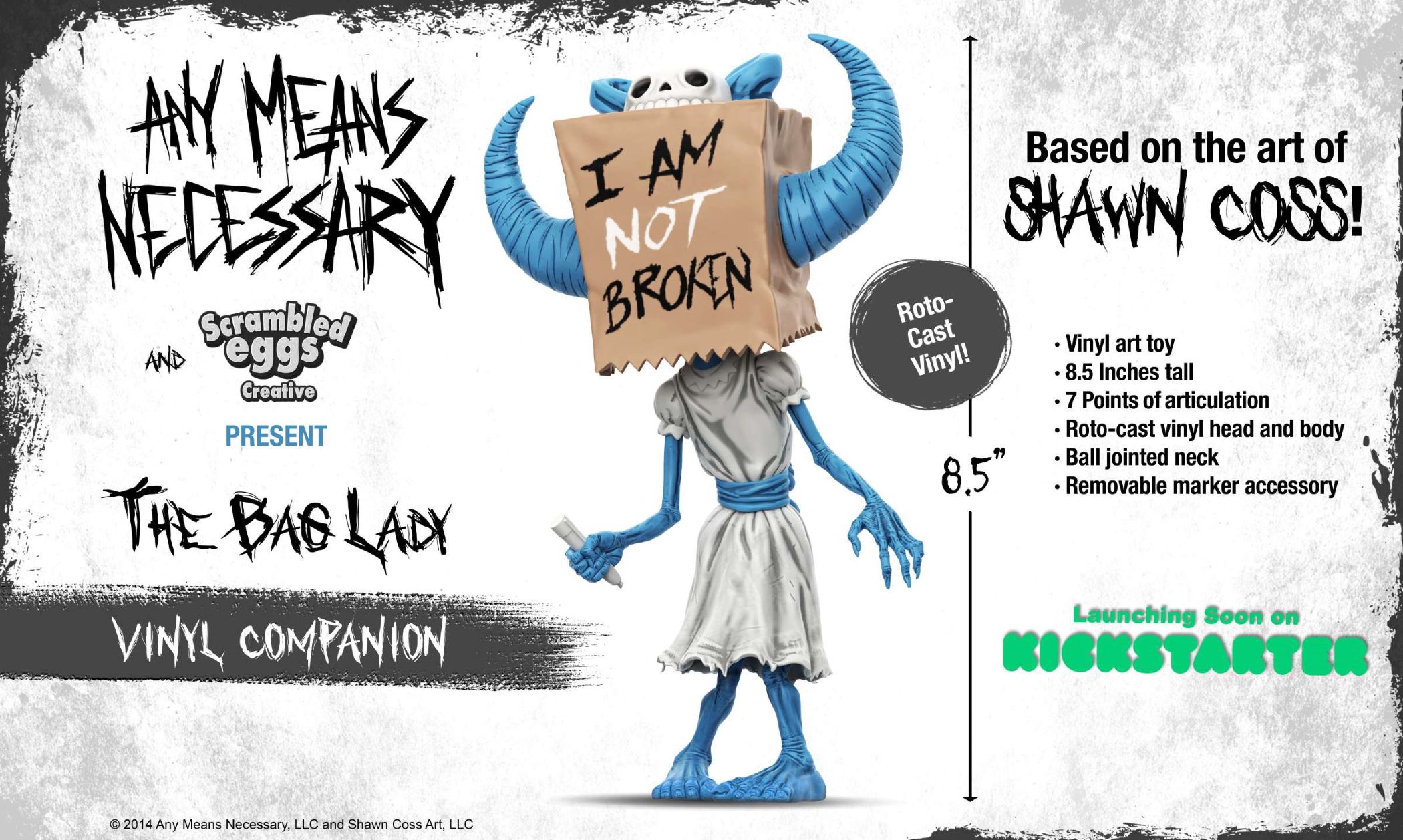 Scrambled Eggs Creative Teams Up With Any Means Necessary for First Licensed Collection: The Bag Lady Vinyl Companion